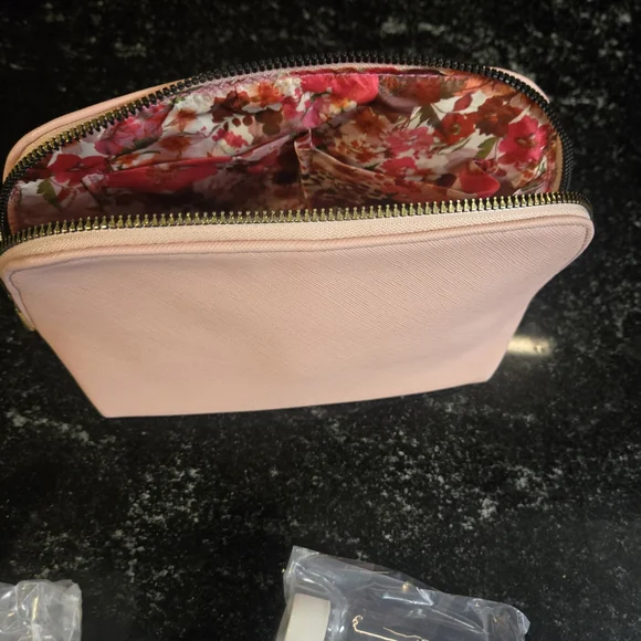 Ted Baker Pink Travel Cosmetic Pouch - Picture 4 of 5
